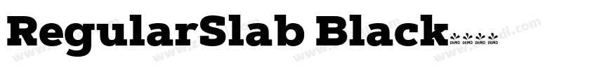 RegularSlab Black字体转换